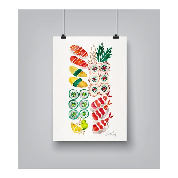 Sushi by Cat Coquillette 30 x 42 cm-es plakát