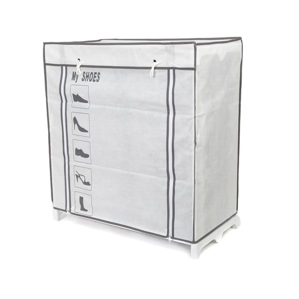 Shoes fekete-fehér textil cipőtartó állvány, 25 rekesz - Compactor-image-3