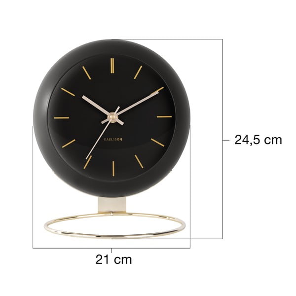 Asztali óra ø 21 cm Globe – Karlsson-image-3