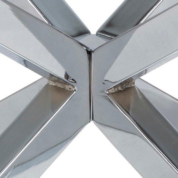 Kerek ezüstszínű dohányzóasztal ø 82 cm Heaven - Actona-image-3