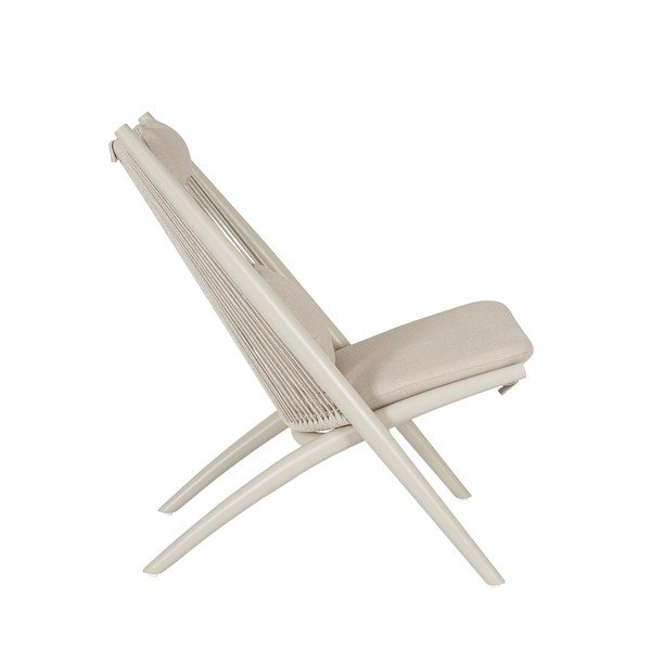 Bézs fém kerti fotel Aloha – Bizzotto-image-3