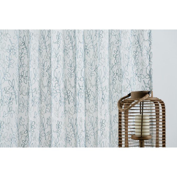 Fehér-kék átlátszó függöny 300x260 cm Urma – Mendola Fabrics-image-2
