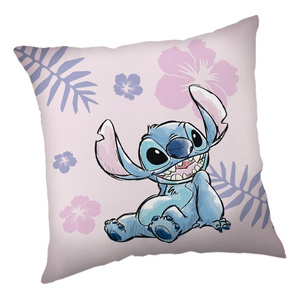 Fleece gyerek párna 40x40 cm Lilo a Stitch "Pink"  Jerry Fabrics