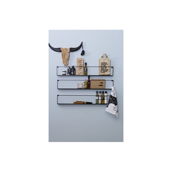 Meert fekete polc, hosszúság 100 cm - WOOOD-image-3