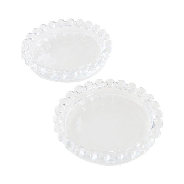 Üveg tányér készlet 2 db-os ø 9,5 cm Amara – Jotex