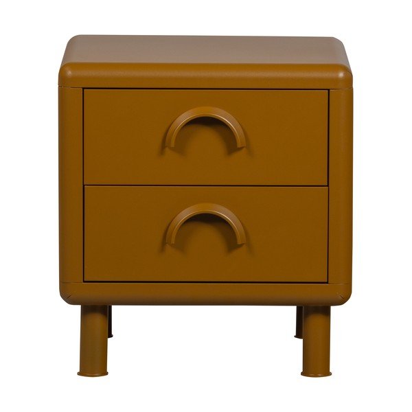 Okkersárga fém éjjeliszekrény Rune – WOOOD