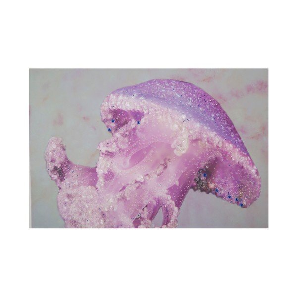 Medua Purple kézzel festett kép fenyőfa keretben, 80 x 120 cm - Mauro Ferretti-image-2