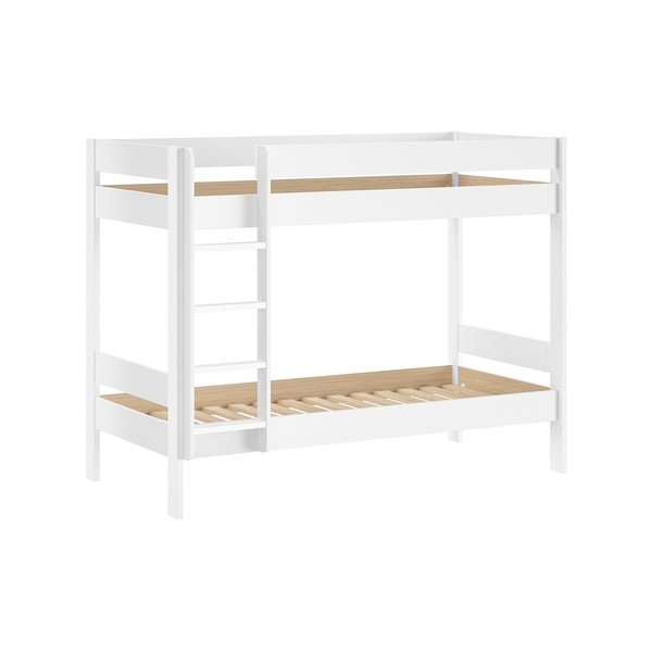 Fehér emeletes gyerekágy ágyráccsal 90x200 cm Primo – Vipack