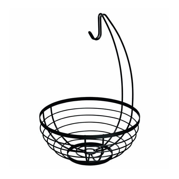 Austin fekete gyümölcskosár akasztóval, ø 27,31 cm - iDesign-image-2