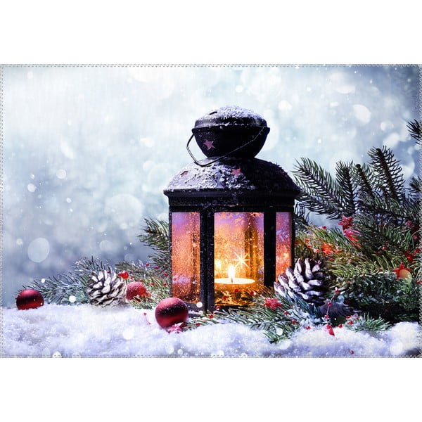 Christmas Period Lantern With Snow szőnyeg, 50 x 80 cm - Vitaus