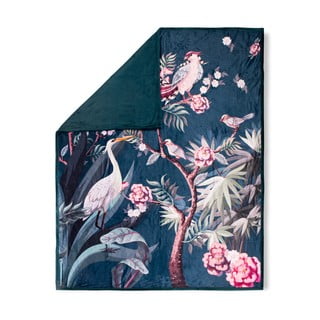 Sarenza sötétkék kétoldalas takaró, 130 x 160 cm - Descanso