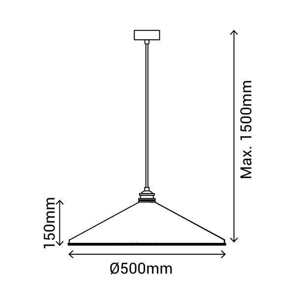 Elena piros függőlámpa, magasság 150 cm - SULION-image-4