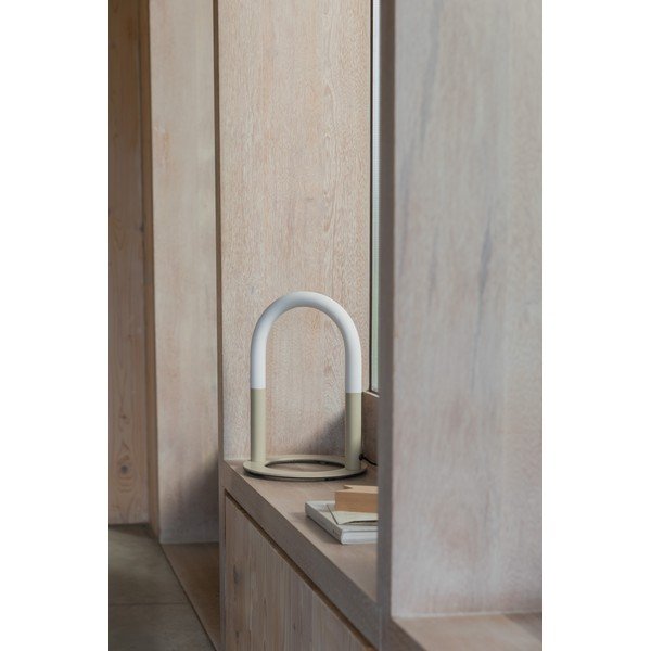 Bézs fém LED dimmelhető asztali lámpa (magasság 36 cm) Arch – Zuiver-image-1