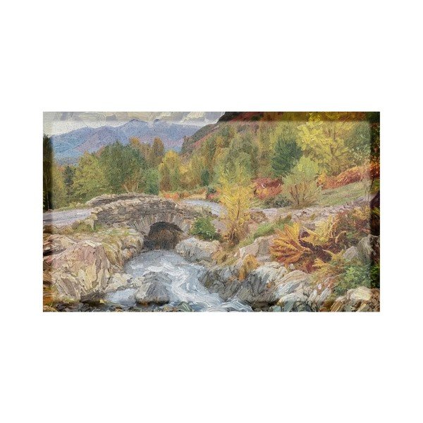 Újrahasznosított műanyag lábtörlő 40x70 cm Autumn Nature Landscape  – Artsy Doormats