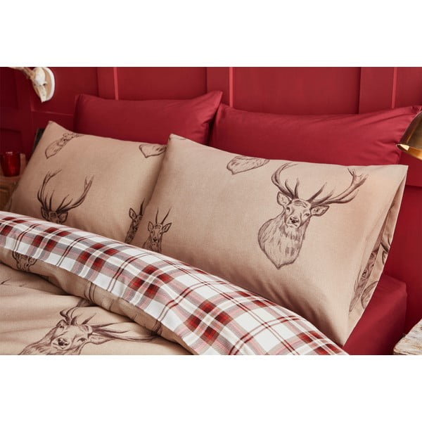 Stag Multi kétszemélyes ágyneműhuzat, 200 x 200 cm - Catherine Lansfield-image-1