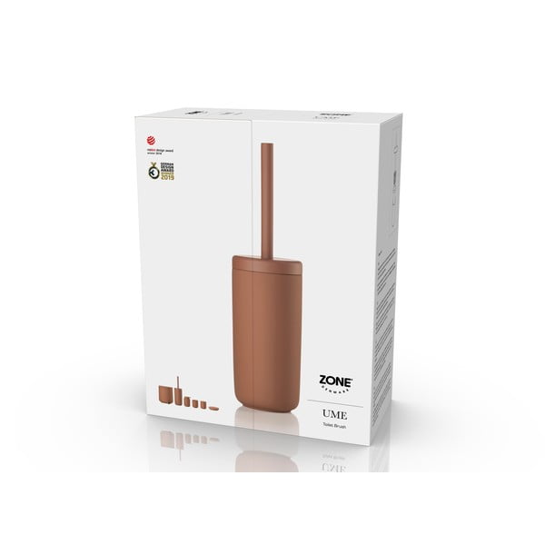 Narancssárga agyagkerámia WC-kefe Ume – Zone-image-4