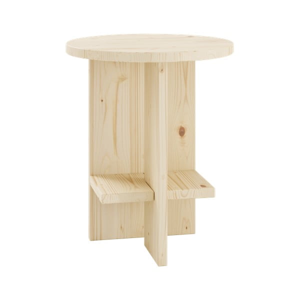 Natúr színű kerek dohányzóasztal Rondure – Karup Design-image-1