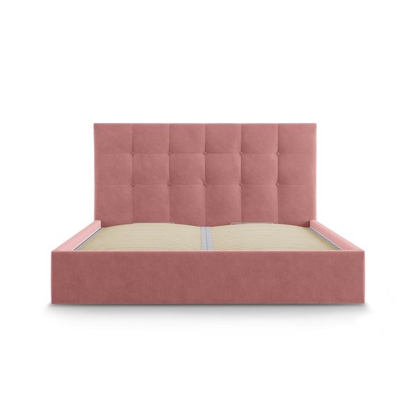 Nerin rózsaszín kétszemélyes ágy, 140 x 200 cm - Mazzini Beds-image-2