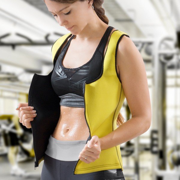 Sárga női mellény szauna hatással, méret M - InnovaGoods-image-4