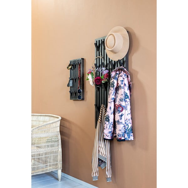 Sötétbarna tölgyfa fogas panel 46x100x8 cm Parco – Spinder Design-image-1