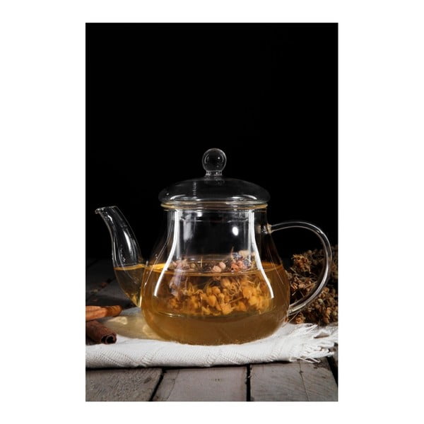 Tasev üveg teáskanna szűrővel, 500 ml - Bambum-image-1