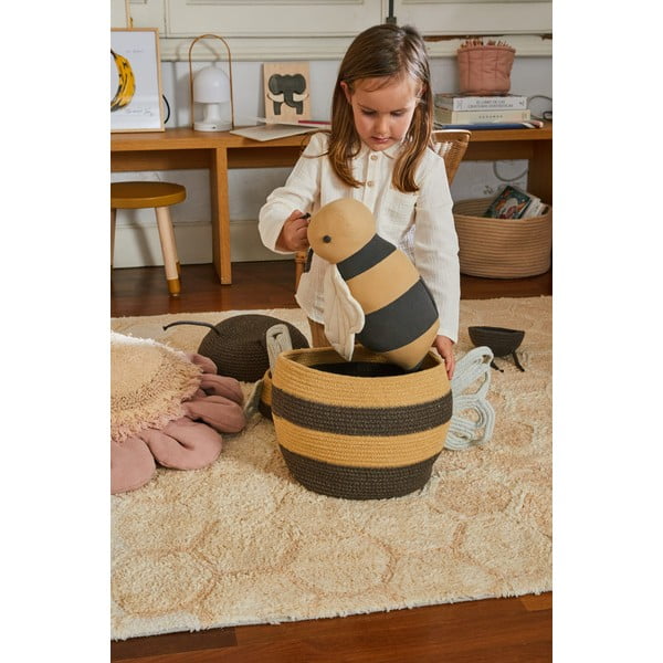 Textil játéktároló kosár ø 30x32 cm Mama Bee – Lorena Canals-image-4