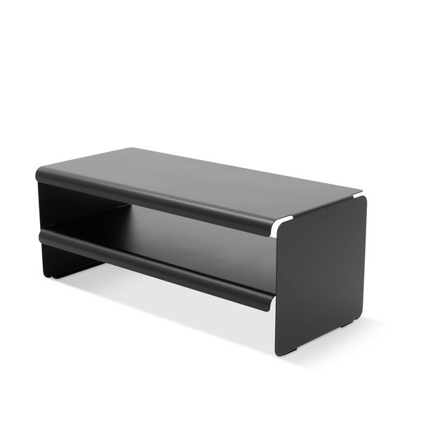 Fekete acél cipőtartó 71,5x28x31 cm Linea – Spinder Design-image-3