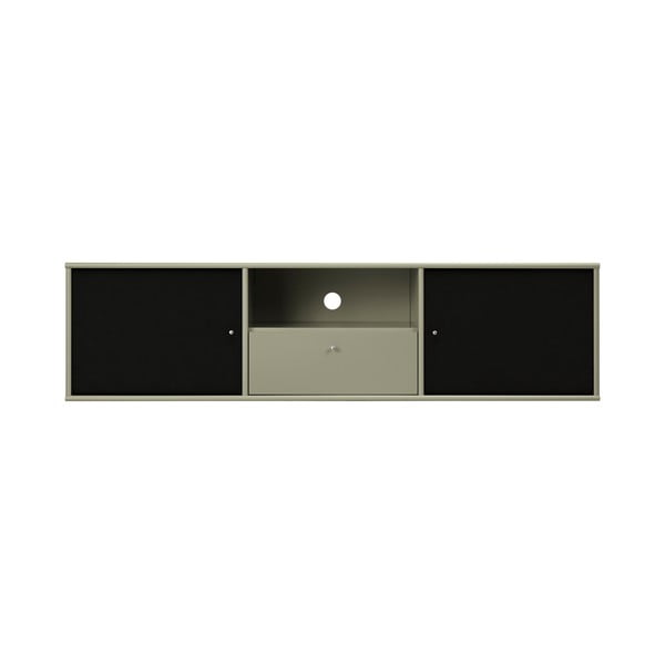 Khaki-fekete TV-állvány 161x42x45 cm Mistral – Hammel Furniture