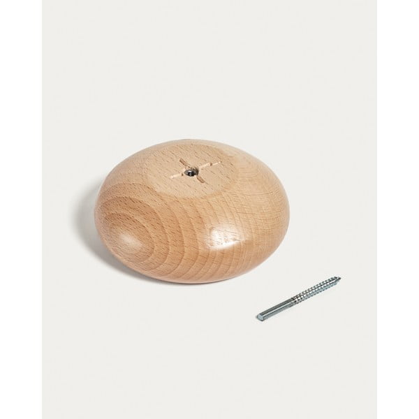 Natúr színű fali fa akasztó szett 3 db-os Nadue – Kave Home-image-2