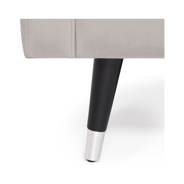 Meyer Velvet világosszürke 3 személyes kanapé, ezüstszínű lábakkal - Vivonita-image-3