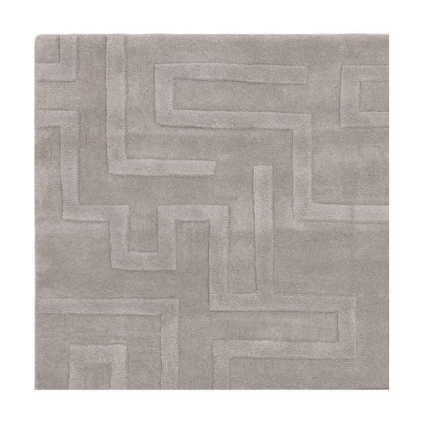 Világosszürke gyapjú szőnyeg 160x230 cm Maze – Asiatic Carpets-image-2