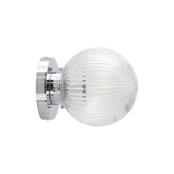 Fényes ezüstszínű üveg mennyezeti lámpa ø 15 cm Tink – Jotex-image-3