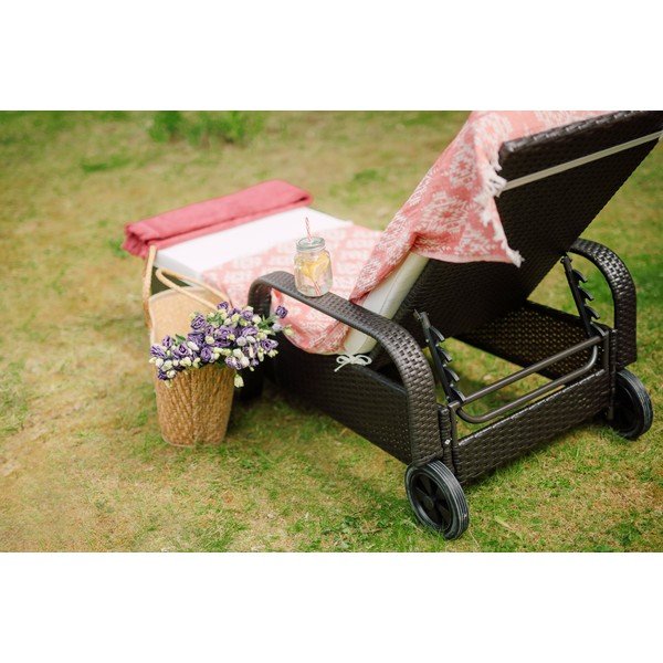 Sun mesterséges rattan kerti nyugágy - Timpana-image-1