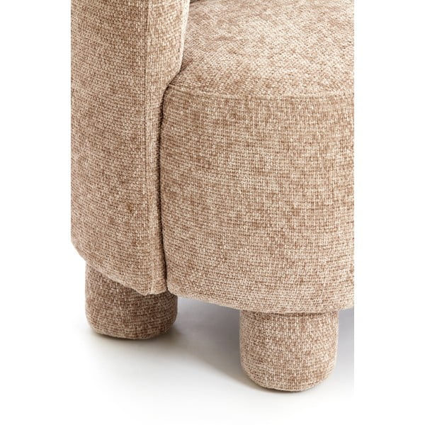 Világosbarna fotel Kamova – Light & Living-image-1