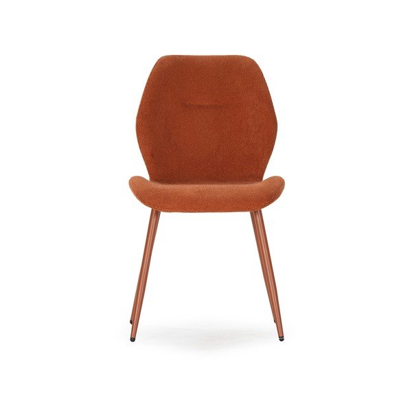 Terrakotta színű kárpitozott étkezőszék szett 4 db-os Ansu – Marckeric-image-2