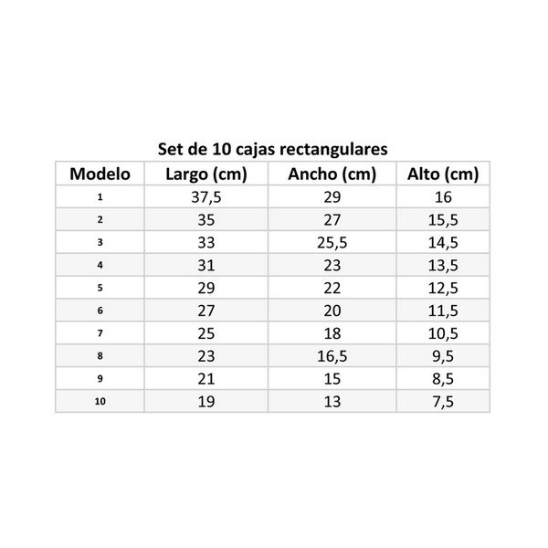 Fedeles karton tárolódoboz szett 10 db-os – Casa Selección-image-4