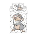 Fehér-szürke pamut gyerek ágyneműhuzat babaágyhoz 100x135 cm Thumper "Dots" – Jerry Fabrics