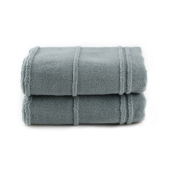 Zöld frottír törölköző szett 2 db-os 50x90 cm Arden – Foutastic-image-2