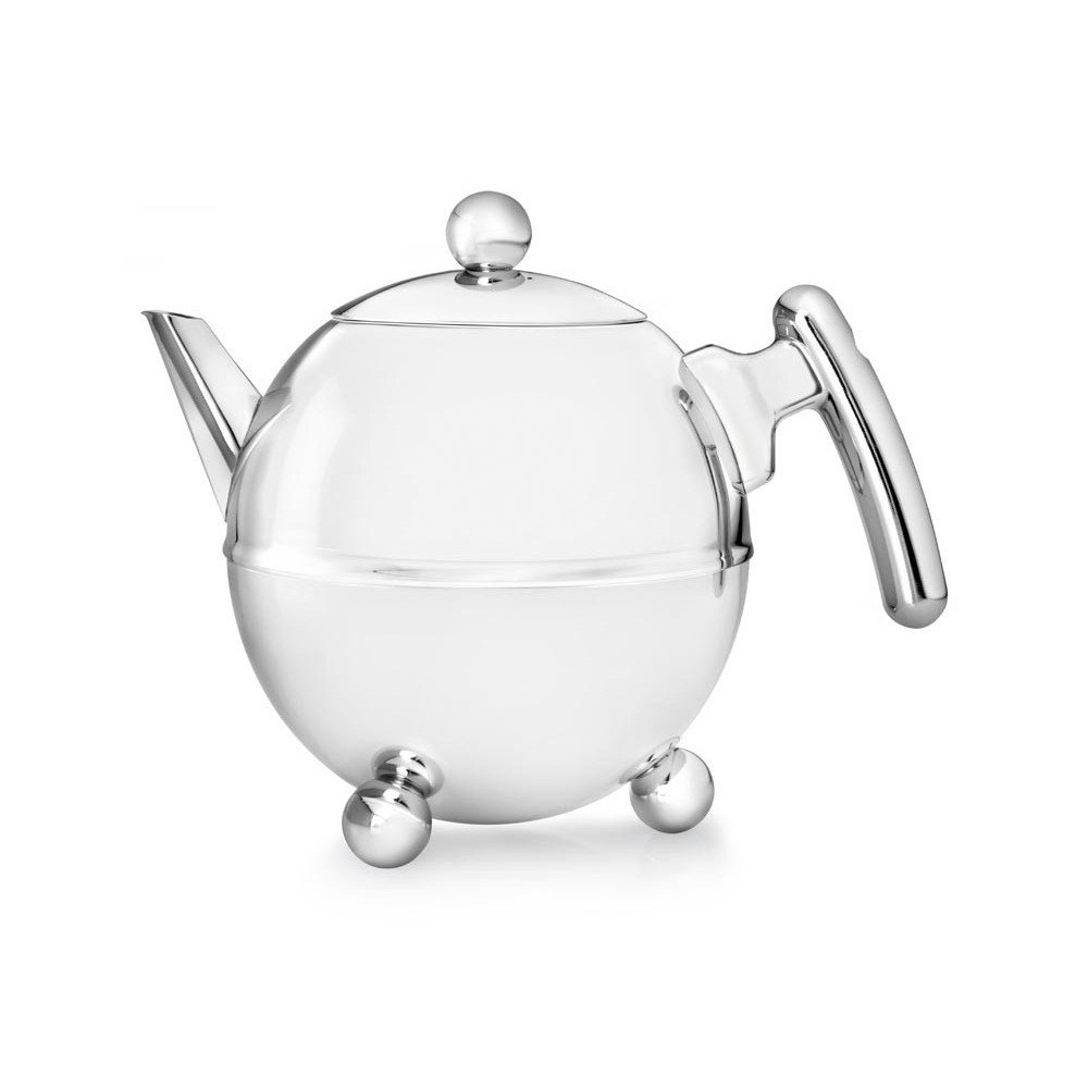 Ezüstszínű rozsdamentes acél teáskanna 1,5 l Bella Ronde – Bredemeijer
