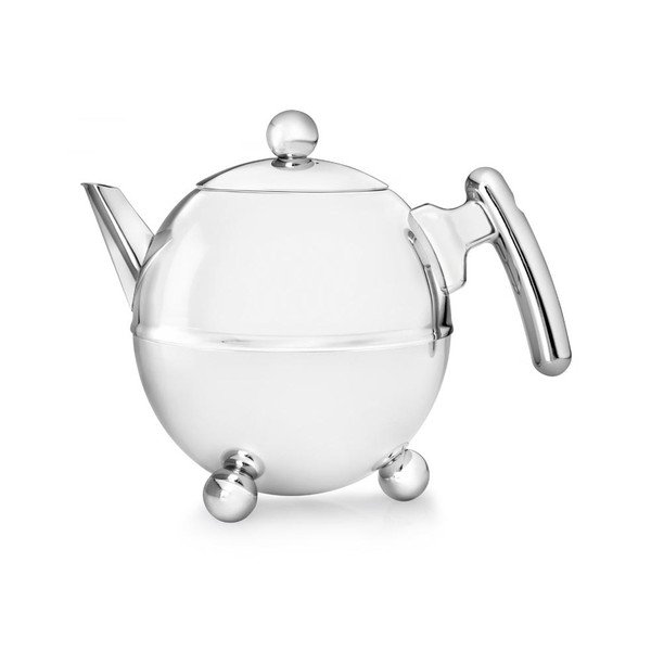 Ezüstszínű rozsdamentes acél teáskanna 1,5 l Bella Ronde – Bredemeijer