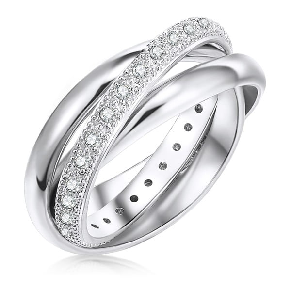 Clarita ezüstszínű női gyűrű, 58-os méret - Runway