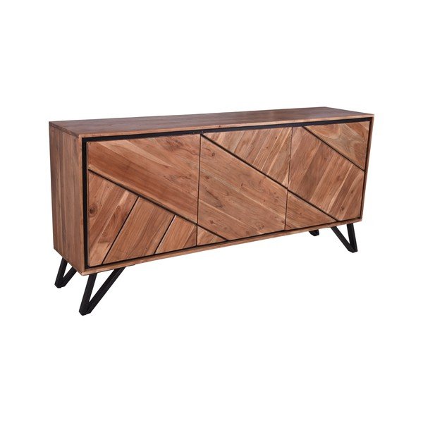 Natúr színű akácfa komód 150x76x40 cm Ambala – Interia Home & Living-image-2