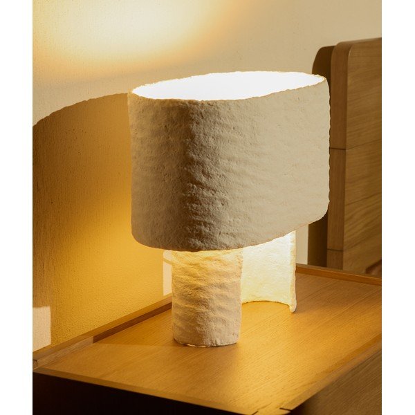 Fehér asztali lámpa (magasság 37,5 cm) Bedala – Kave Home-image-2
