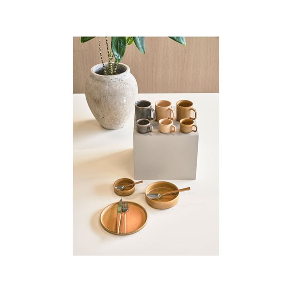 Fjord 2 db-os bézs porcelán bögre szett, 250 ml - Villa Collection-image-3