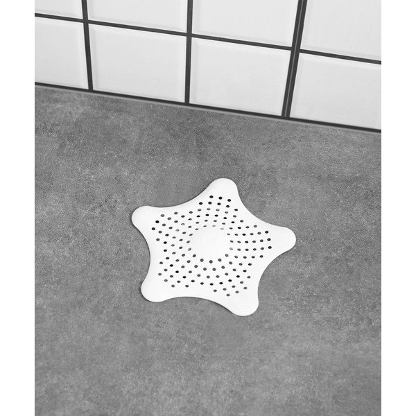 Starfish fehér szilikonos fürdőkád lefolyóvédő - Umbra-image-1