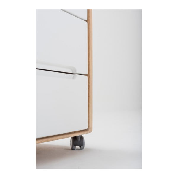 Ena fiókos elem tömör tölgyfa szerkezettel - Gazzda-image-2