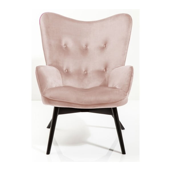 Vicky világos rózsaszín fotel - Kare Design