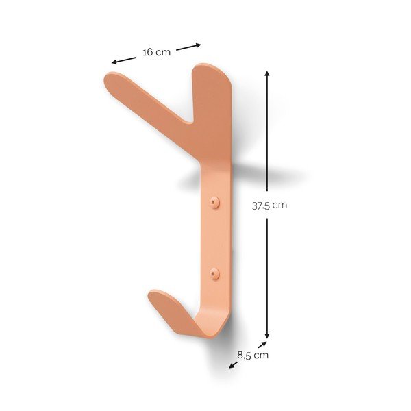 Lazacszínű fali acél akasztó Frondo – Spinder Design-image-4