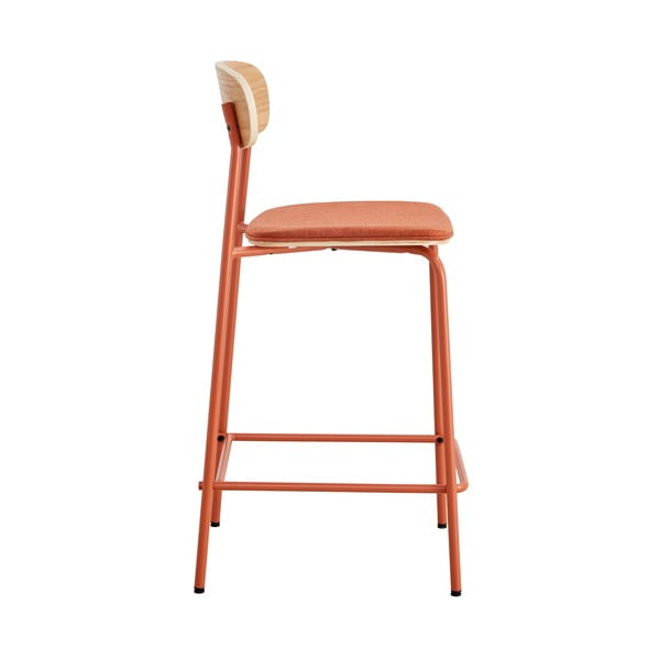 Piros-natúr színű bárszék szett 2 db-os (ülésmagasság 66 cm) Adriana – Marckeric-image-4