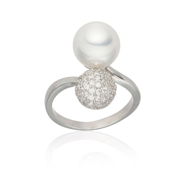 Queen gyöngy gyűrű, méret 58 - Pearls of London-image-1